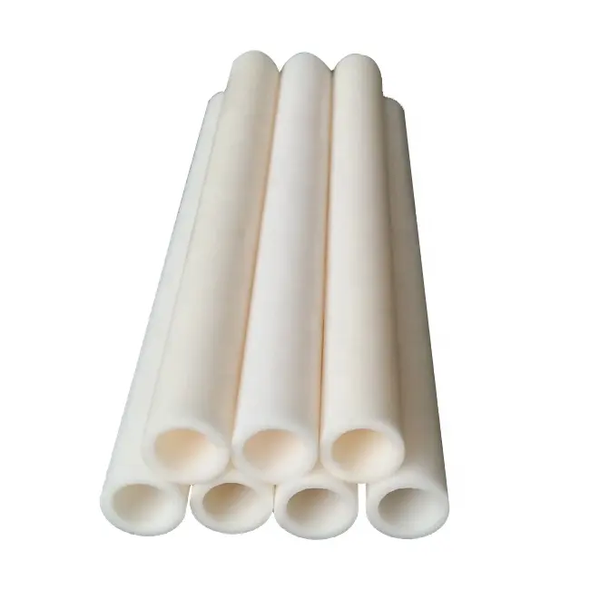 99% AL2O3 Ivory industrial corundum ceramic tube /alumina ceramic insulator