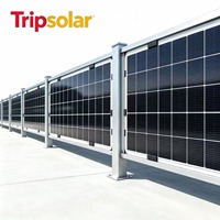 Système de clôture solaire vertical en aluminium anodisé, structure de montage au sol durable, espacement optimisé des panneaux, efficacité énergétique, sécurité