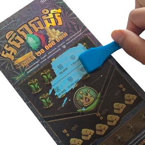 Billets de loterie à gratter personnalisables avec impression numérique, zone à gratter, thème, taille, couleur du papier et design - Product Image 5