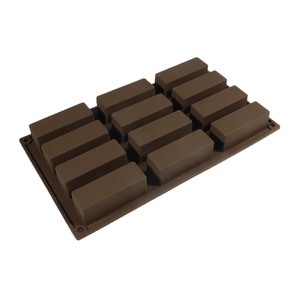 Rectangular Chocolate Mold 12 Cavity Silicone Cake Tool For Home Commercial Use Dishwasher Safe - Product Image 5