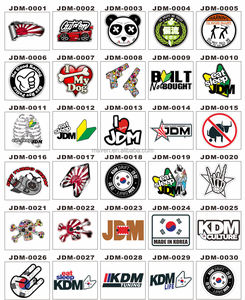 1000 + pegatina JDM de diseño personalizado, pegatinas de tendencia de dibujos animados, coche, camión, portátil, equipaje, pegatina reflectante de PVC - Product Image 2