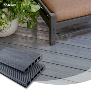 Comovy bán buôn Chất lượng cao hai mặt màu Composite sàn bề mặt dập nổi co-đùn <span class=keywords><strong>WPC</strong></span> <span class=keywords><strong>decking</strong></span> - Product Image 4