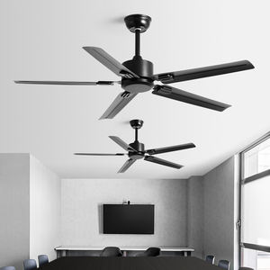 现代电动交流电机遥控五叶吊扇，节能静音设计，适合家庭或酒店 - Product Image 1