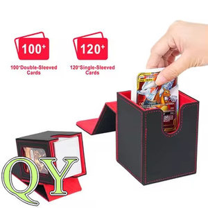 YY Caja De Cuero PU Para Cartas Con Ventana Y Dos Separadores Para Juegos De Mesa Y Colección - Product Image 2