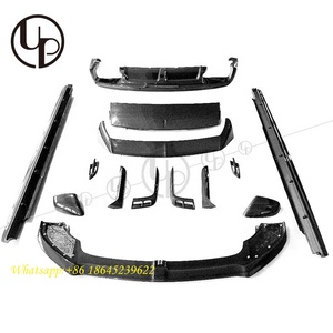 Alerón difusor de labio delantero de fibra de carbono W12, parachoques de coche estilo <span class=keywords><strong>M</strong></span> para Bentayga W12 15-19y, Kits de cuerp - Product Image 1