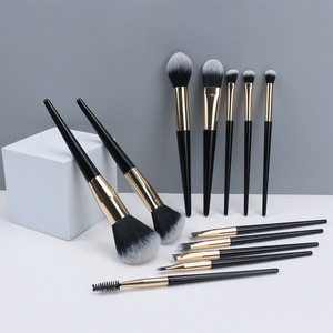 Juego de brochas de maquillaje de pelo sintético con forma plana para maquillaje, suministro transfronterizo desde Dongguan - Product Image 2