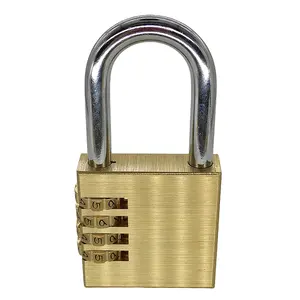 高安全性4位数字组合铜密码挂锁