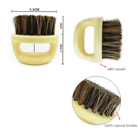 Poils de sanglier doux pour hommes, Logo personnalisé, en poils de sanglier, pour hommes, pour rasage, barbe, badges des doigts, 1 pièce