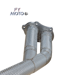 Tuyau d'échappement en alliage de titane avec bouclier thermique pour Porsche 718 GT4 / GTS / <span class=keywords><strong>Spyder</strong></span> - Product Image 4