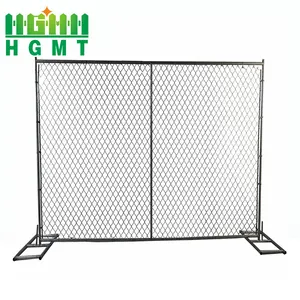 边缘保护临时安全丝网围栏临时网状围栏美国建筑工地临时围栏