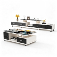 Ensemble de meuble TV et table basse modernes, design contemporain, vente directe d'usine ODM