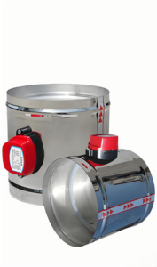 Serranda di regolazione del volume dell'aria elettrica in acciaio inossidabile regolabile per sistemi di condotti HVAC - Product Image 2