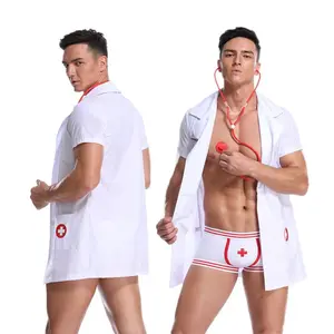 Sexy Cosplay Volwassen Verpleegster Cosplay Nachtclub Spel G String Gay Ondergoed Thong Jockstrap Kostuum Fetisj