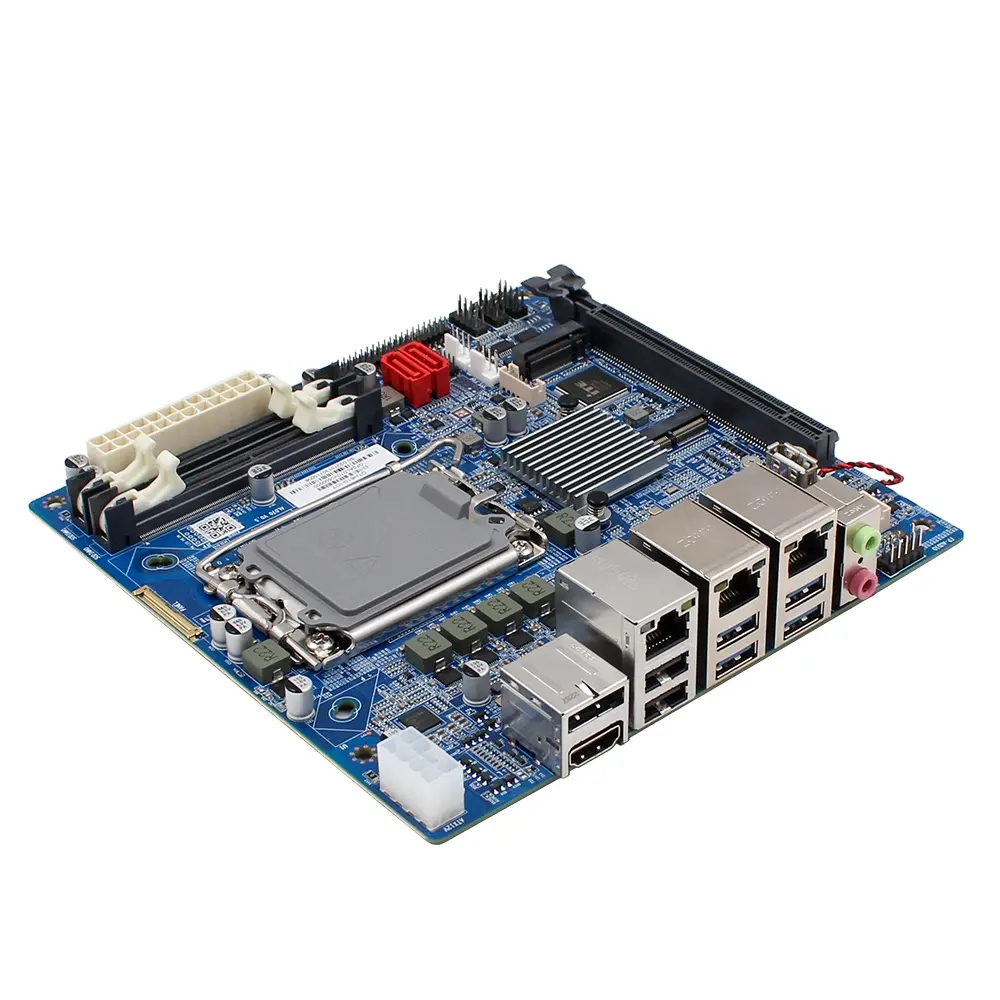 Maxtang 12th Gen Intel Alder Lake S processador baseado Mini ITX Motherboard com H610 Chipset DDR4 PCIe 16X M.2