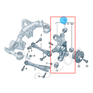 Pièces automobiles SENP, suspension arrière, pièces détachées automobiles, 1ED505433, boîtier de rotule gauche pour <span class=keywords><strong>VW</strong></span> ID3 ID4 ID5 ID6 Audi Q4 E-Tron Skoda <span class=keywords><strong>Enyaq</strong></span> - Product Image 2