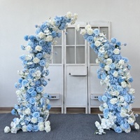 Vente en gros de fleurs d'hortensia artificielles en soie faites à la main pour la décoration de table pour mariage, Saint-Valentin, fête