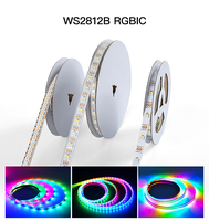 Bande lumineuse Led RGB, SMD 5050, 12V, 24V, flexible, étanche IP20/65/67/68, WS2815 Pixels