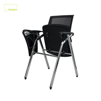 Chaise visiteur de bureau en maille moderne OEM pour salle de conférence pliable pour la formation du personnel et des invités Tissu