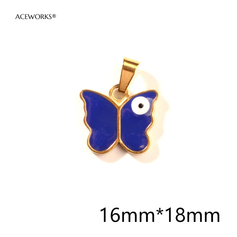 Blue butterfly-Gold