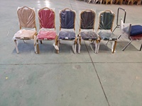 Chaise d'église empilable en métal avec étagère pour banquets de mariage fêtes d'hôtel en plein air adhésifs et scellants Genre