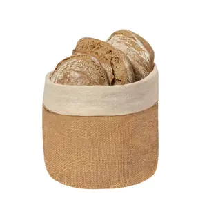 Portapane in cotone e iuta, merchandising sostenibile - Product Image 3