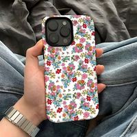 Belles fleurs coque de téléphone pour iPhone 17 16 15 14 13 12 11 Pro Max Plus X XR XS Air housse de protection Anti-chute