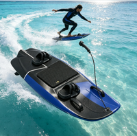 Planche de surf électrique à propulsion par jet en fibre de carbone, étanche, batterie 72V, corps haute résistance pour une navigation rapide sur l'eau et des divertissements aquatiques
