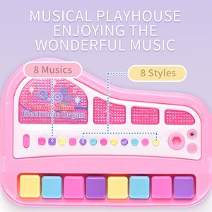 Ensemble <span class=keywords><strong>de</strong></span> jouets musicaux pour enfants, mini microphone en plastique, clavier musical, piano électronique, 8 touches, jouets <span class=keywords><strong>de</strong></span> piano pour apprendre la <span class=keywords><strong>musique</strong></span> - Product Image 3