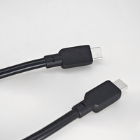 Kabel Data Pengisian Cepat Anti Kusut Tahan Lama OEM Custom PVC Dual Type C 100W PD 5A untuk iPad Laptop Aksesoris Ponsel Grosir