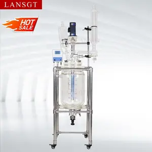 10L small chemical reactor jacketed glass reactor is the preferred equipment for laboratory experiments and R&D