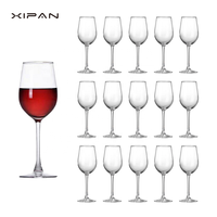 Verres à vin rouge transparents de 310 ml en gros, design contemporain personnalisé, fabriqués à la machine, pour les occasions festives