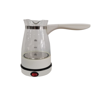 Cafetière en verre turque 800W Capacité de 250ml pour infuser du café turc traditionnel avec un arôme riche et une saveur complète - Product Image 1