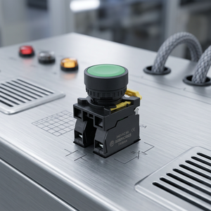 Interruptor de Botón Metálico con Bloqueo 10A 1NO1NC con LED para Control Industrial y Electrodomésticos |   Botón de Panel con Bloqueo Automático - Product Image 4