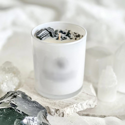 Velas aromáticas de cera de soja, cristal de salvia curativa de gemas, venta al por mayor - Product Image 6