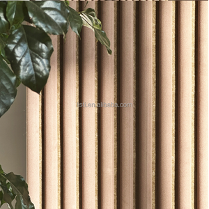 <span class=keywords><strong>Pannello</strong></span> decorativo Tambour semicerchio tondo scanalato in <span class=keywords><strong>legno</strong></span> a doghe <span class=keywords><strong>pannello</strong></span> in pelle scamosciata impiallacciatura Tambour pannelli acustici - Product Image 2