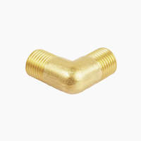 Raccords de plomberie solaire en gros, coude en cuivre forgé de 1 pouce, surface lisse, angle droit, connecteurs à double filetage extérieur