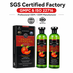 Gel colorant capillaire permanent sans ammoniaque pour hommes et femmes, couvre 100% des cheveux gris et blancs, longue durée, aux herbes naturelles, 500ml x 2 - Product Image 4