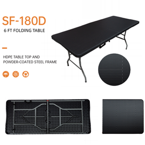 Table pliante imperméable pour banquets et conférences, best-seller en gros, table pliante d'extérieur - Product Image 3