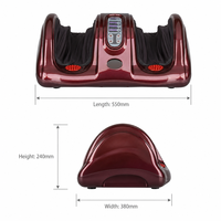 Masseur pour les pieds et les jambes en matériau PU avec contrôle de la minuterie, machine de massage à double usage pour la relaxation musculaire