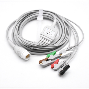 Câble ECG Phillip EU585S-A à 5 fils en TPU avec connecteur AHA pour Aurora 12s CM10 - Product Image 3