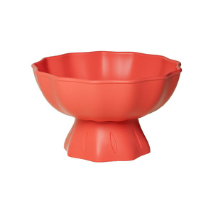 Silicone Fruit <b>Plate</b> Drainable Irregular Shape Red For Coffee Table And Dining Table - Product Image 2