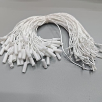 Étiquettes suspendues pour chaussures de sport en corde cirée de haute qualité, étiquettes de vêtements, logo personnalisable, étiquette de taille, cordon ciré en forme de rouleau, tendance
