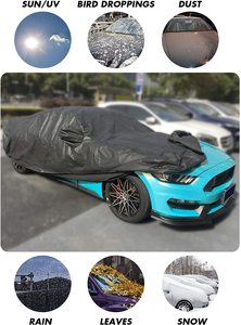 <span class=keywords><strong>Housse</strong></span> de voiture en tissu Oxford Exerock sur mesure 2015-2019 <span class=keywords><strong>Ford</strong></span> <span class=keywords><strong>Mustang</strong></span> imperméable à l'eau imperméable à la neige respirant tous temps housses de voiture - Product Image 3