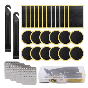 Yueli <b>Tire</b> Repair Kit 30 Pieces Glue-Free Patches With Tools For Bicycle <b>Tire</b> Fixing - Product Image 2