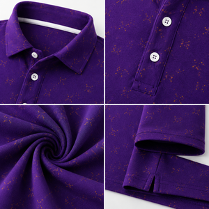 Polo de golf personnalisé pour hommes, polos imprimés performants, séchage rapide, extensible, respirant, fabricant OEM ODM, marque privée - Product Image 3