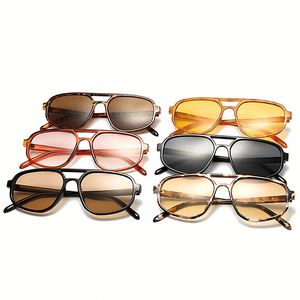 Gafas de Sol de Piloto con Logotipo Personalizado, Diseño Retro de Leopardo, Protección UV400, Doble Puente, Estilo Ojo de Gato para Mujer - Product Image 5