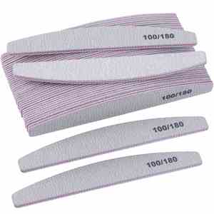 <b>Nail</b> <b>File</b> Professional <b>Nail</b> <b>Files</b> Reusable Double Sided Emery Board(100/180 Grit) <b>Nail</b> Styling Tools for Home and Salon - Product Image 1