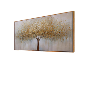 Tóm Tắt Cuộc Sống Vẫn Hiện Đại Vàng Đóng Khung Vải Tác Phẩm Nghệ Thuật In Kỹ Thuật Số 12 Màu Sắc Kết Cấu Design-20x40 Inch Cho Trang Trí Nội Thất - Product Image 4