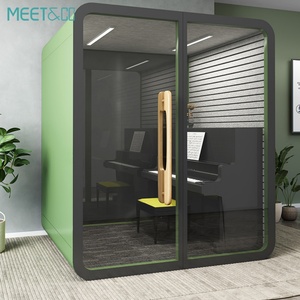 Cabine de bureau insonorisée préfabriquée de conception moderne, dernière génération, silencieuse, pour une utilisation en intérieur et en extérieur, hôtels, écoles, hôpitaux, villas, centres commerciaux - Product Image 4