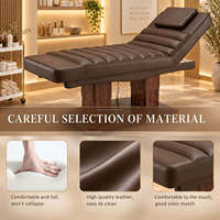 Table de massage électrique pour salon de beauté, spa, clinique, soins du visage, cire, cils et maquillage